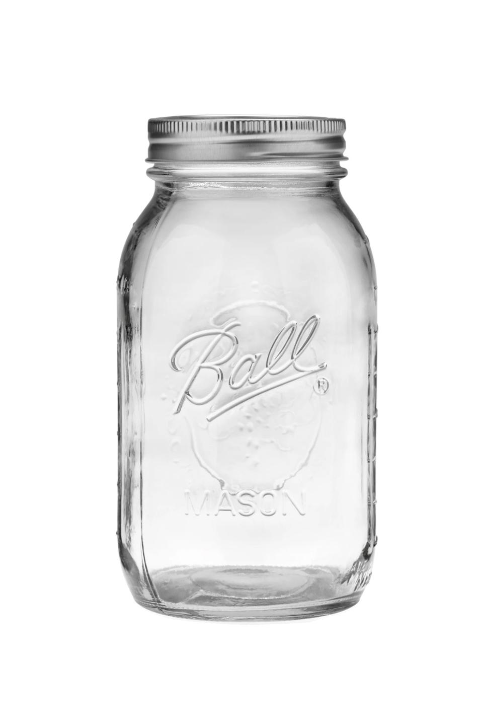 19) 12ct 32oz Glass Mason Jar with Lid