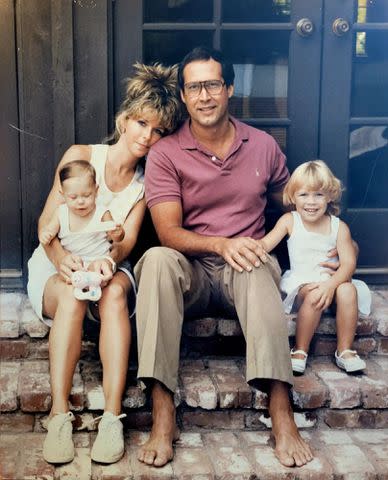 <p>Chevy Chase Instagram</p> Chvey Chase, Jayni Chase and their daughters Cydney and Caley.