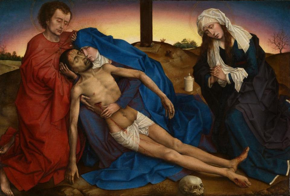 ‘Grief burns the sky’ … Rogier van der Weyden’s Pietà.