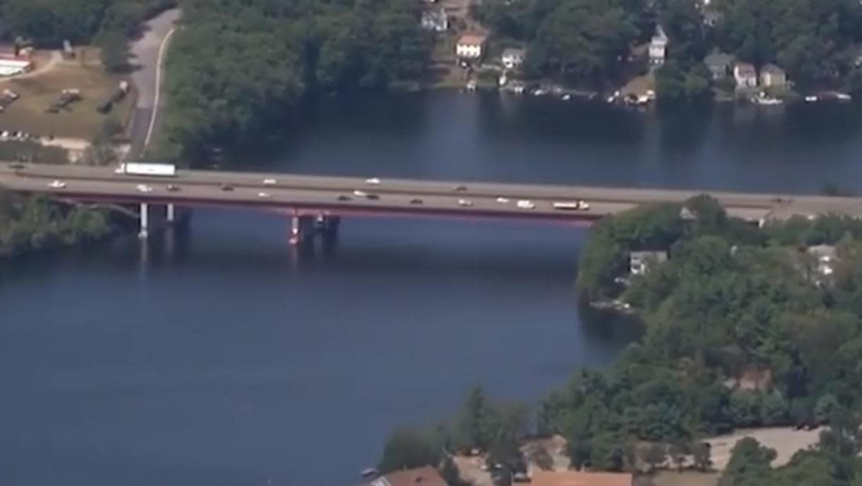 The child managed to swim to the shore of Lake Quinsigamond: WCVB