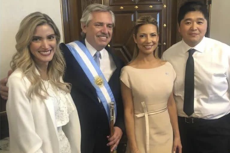 Sofía Pacchi, en la asunción presidencial de Alberto Fernández