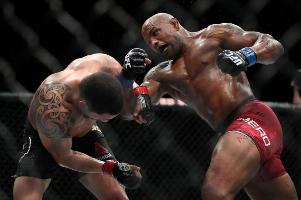 Yoel Romero (right) came close to signing a deal for a fight against Paul (Getty Images)