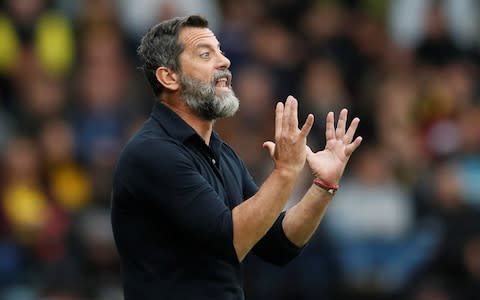 Watford manager Quique Sanchez Flores gestures