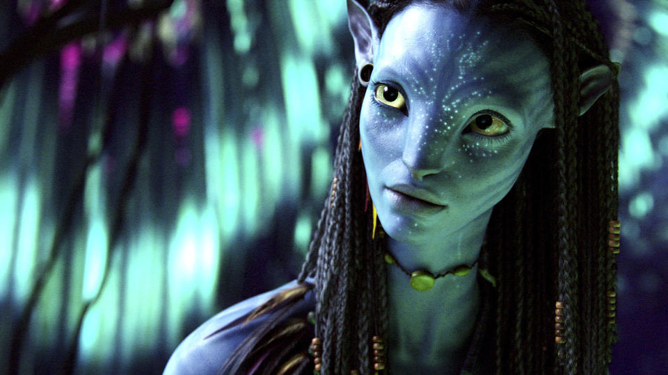 Zoe Saldana como Neytiri en 'Avatar' (Foto cortesía de WETA / © 2009 Twentieth Century Fox. All Rights Reserved)