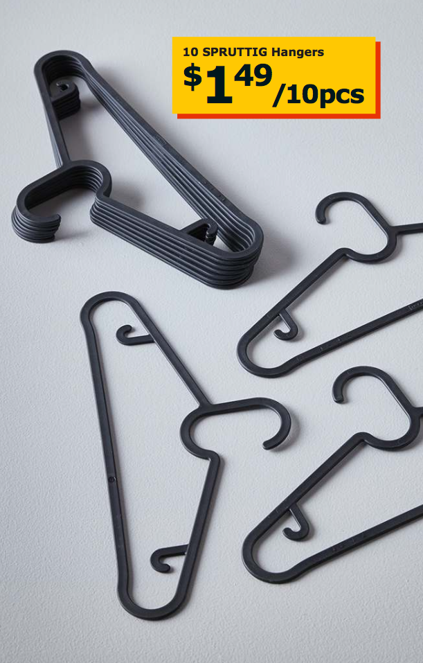 For a dollar and fifty cents, these curlicue hangers would be worth buying even if they weren't so adorable.