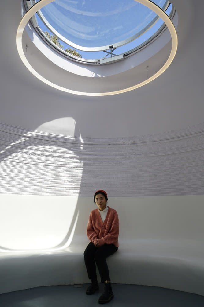 Inside Shanghai's 3D Printed Concrete Book Cabin