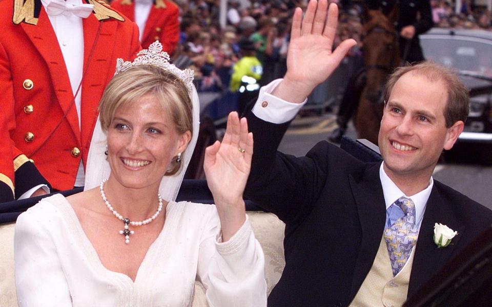 Prince Edward and Sophie Rhys-Jones on their wedding day - Reuters