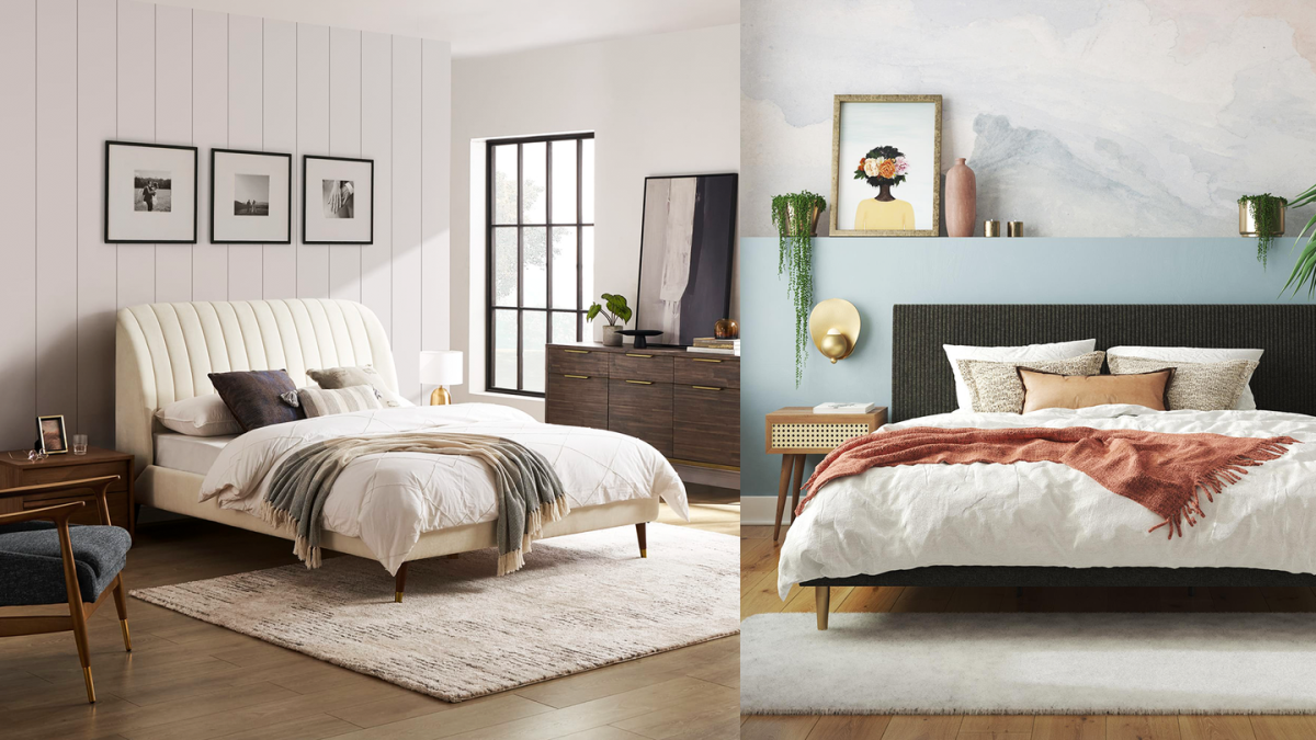 These Chic Upholstered Bed Frames Will Give Your Bedroom the Royal ...