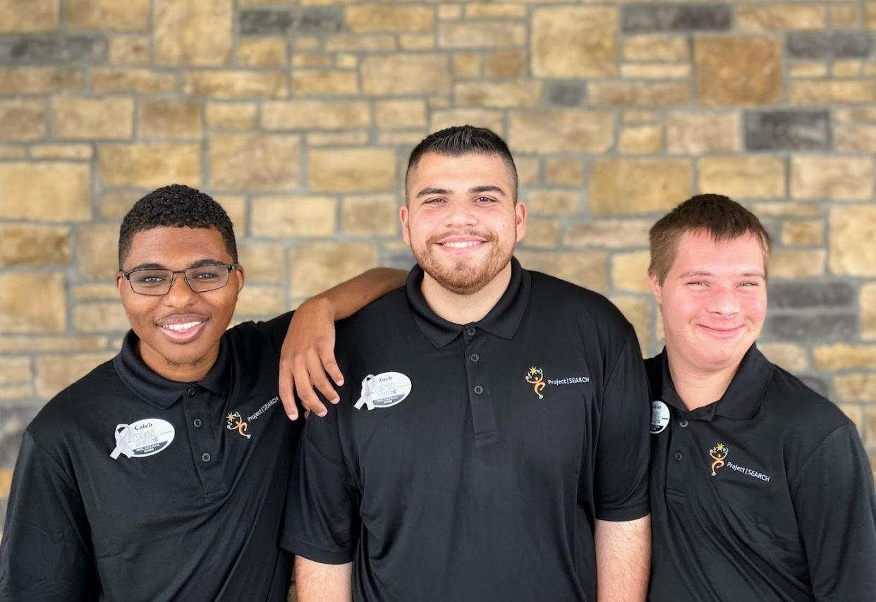 Caleb Clayton, Zach Bower and Dylan Nicholas spent 10 weeks as interns at St. Johns County retirement communities as part of a school district career program for young adults with developmental differences.