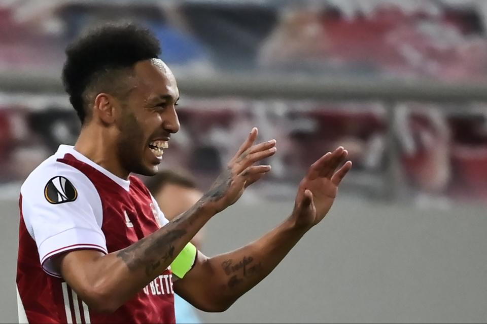 <p>Aubameyang was the hero for Arsenal</p> (AFP via Getty Images)