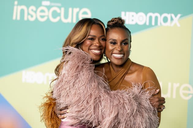 Issa Rae (right), creator and star of HBO's 