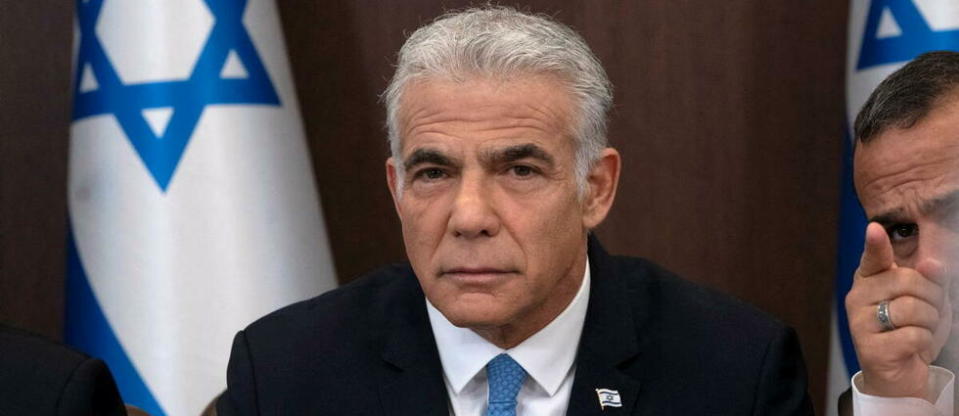 Le Premier ministre israélien Yaïr Lapid a annoncé « le rétablissement des relations avec la Turquie ».  - Credit:MAYA ALLERUZZO / POOL / AFP