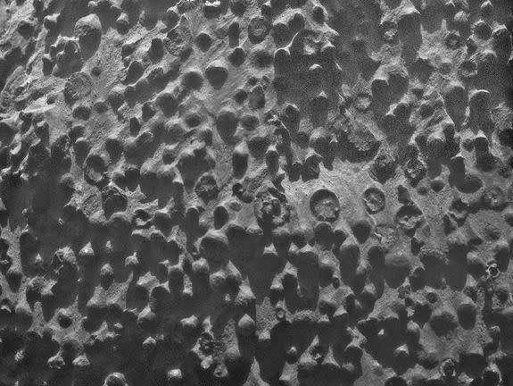 The set of spherules that Opportunity came across in 2012.