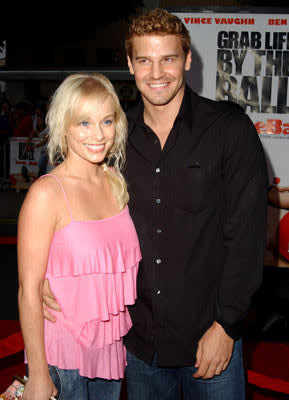 Jaime Bergman and David Boreanaz at the Los Angeles premiere of 20th Century Fox's Dodgeball: A True Underdog Story