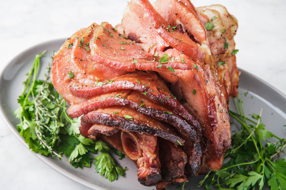 Slow Cooker brown Sugar Glazed Ham