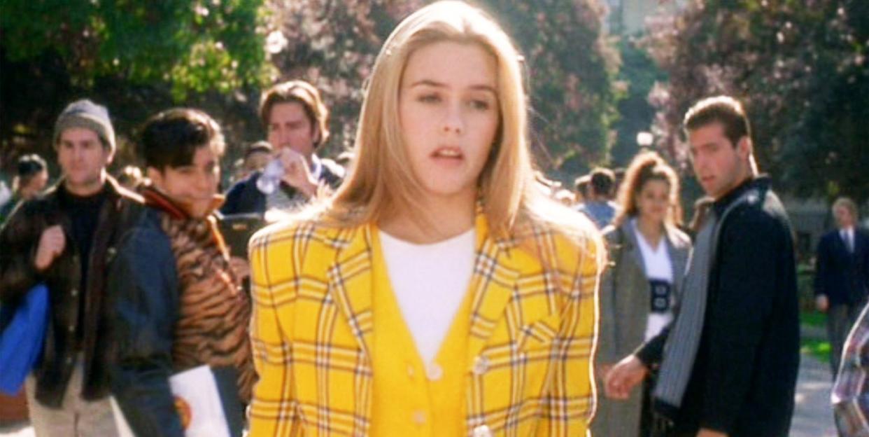 cher horowitz clueless yellow plaid skirt suit