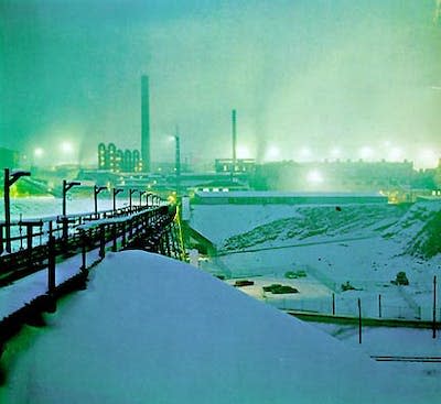 The Bunker Hill smelter in the 1970s. The mine closed in 1991, but planning is underway in 2023 to restart it. <a href="https://en.wikipedia.org/wiki/File:Bunker_Hill_smelter_operating_in_winter_snow,_1970s.jpg" rel="nofollow noopener" target="_blank" data-ylk="slk:US EPA;elm:context_link;itc:0;sec:content-canvas" class="link ">US EPA</a>