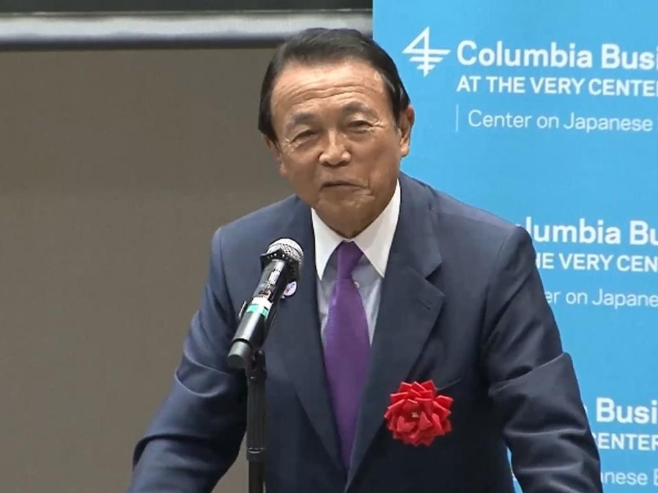 銜命到美國訪問的日本自民黨副總裁麻生太郎，總算踏出了他這次美國行的重大一步，就是約到了美國前總統川普，兩人將舉行會談。