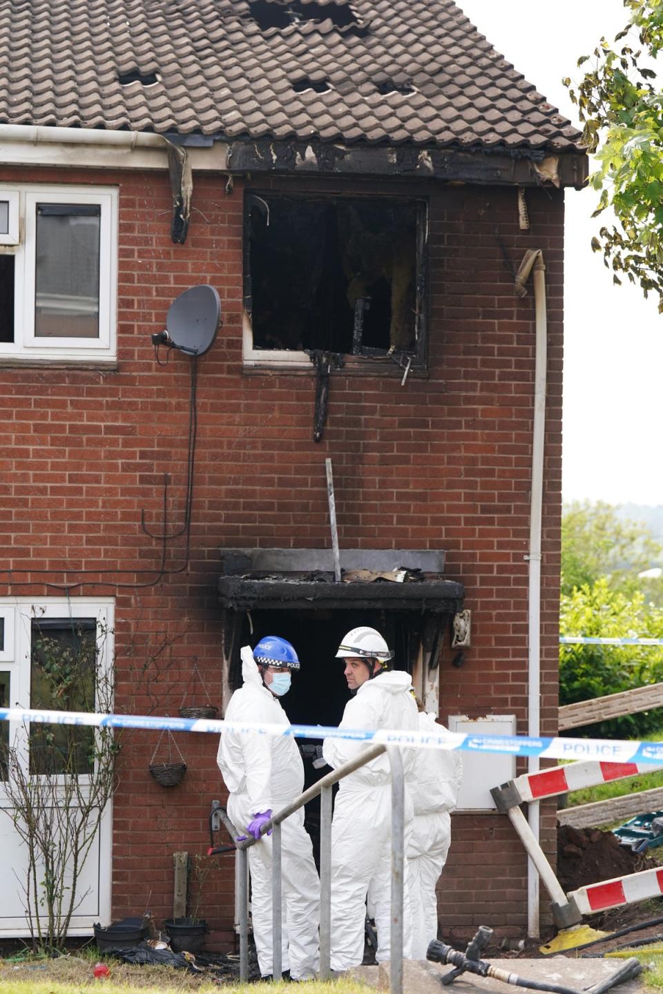 West Midlands Police said they arrested two men on suspicion of murder after the house fire (Jacob King/PA Wire)