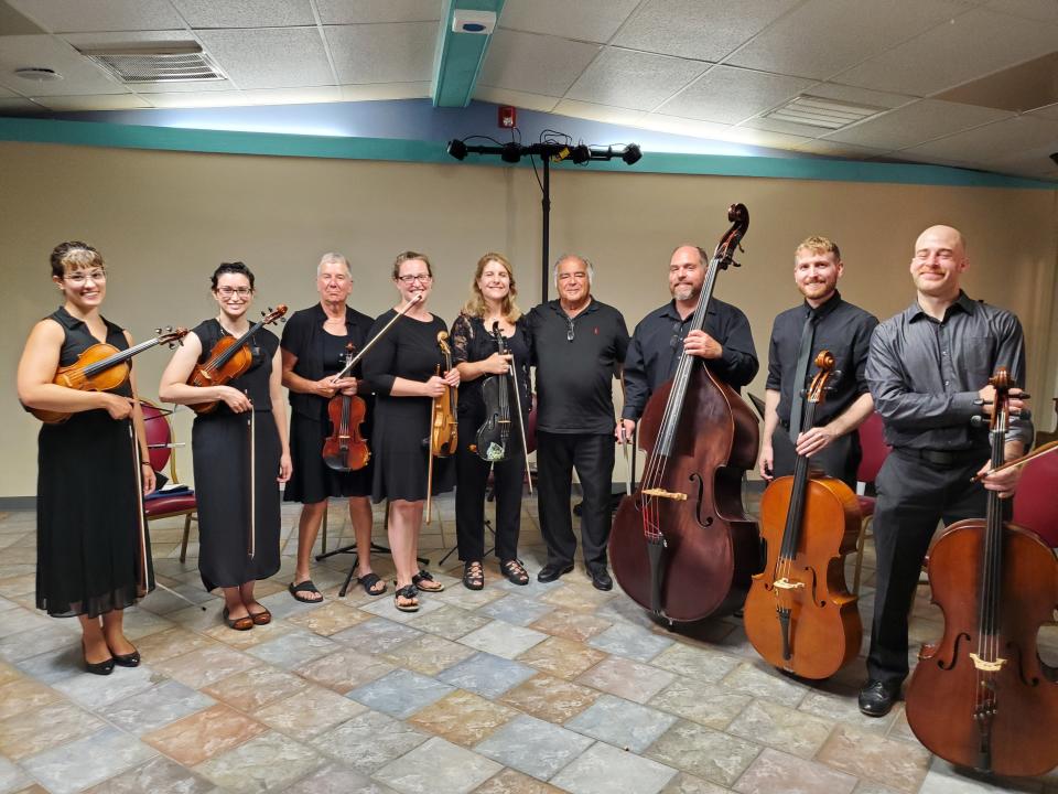 In Utica, Half Moon Orchestra plays a mix of pop music and light classical string pieces.