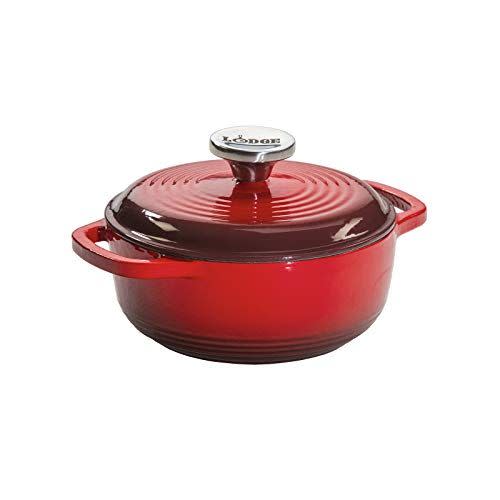 3) Lodge Enameled Cast Iron Dutch Oven