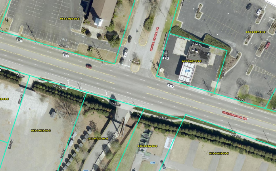 The City of Augusta provided a map showing where a new traffic signal will be placed for the 2024 Masters Tournament.