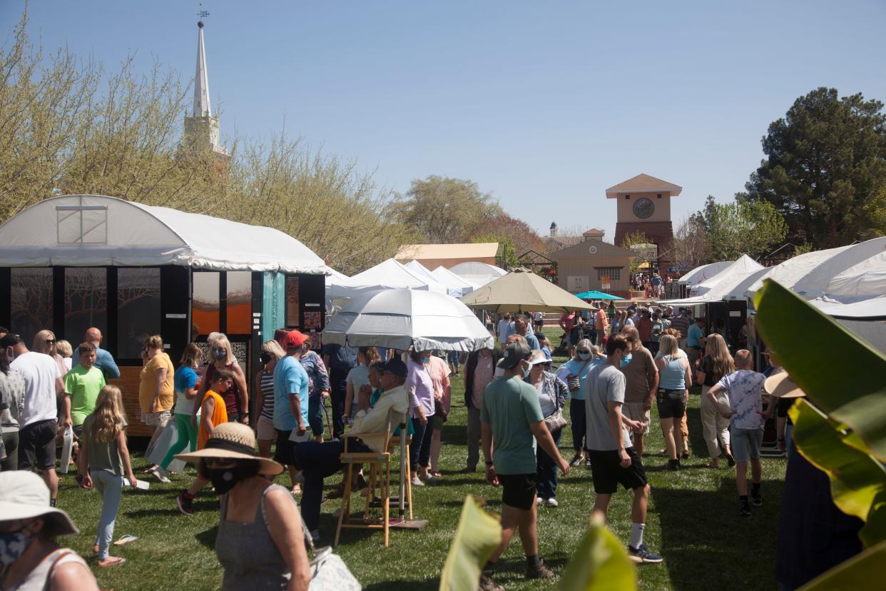 The St. George Art Festival drew thousands of visitors to the city's Historic Town Square last year. It's expected to do so again this year, with two full days of art displays and entertainment scheduled for April 7-8.