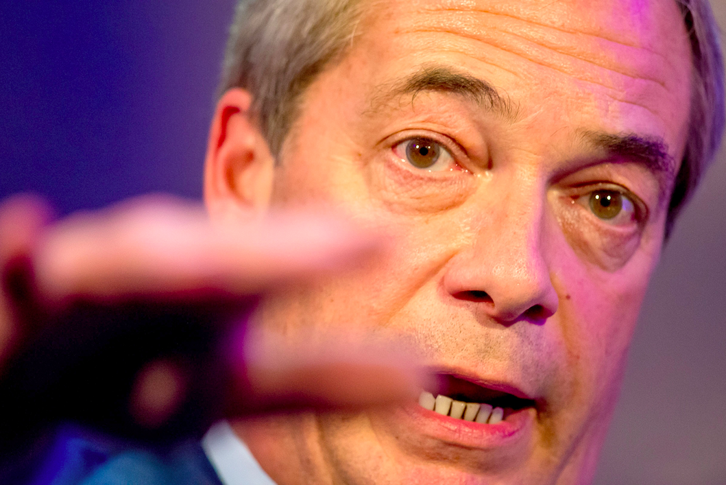 <em>Nigel Farage claims Britain were the losers in the Second World War (Rex)</em>