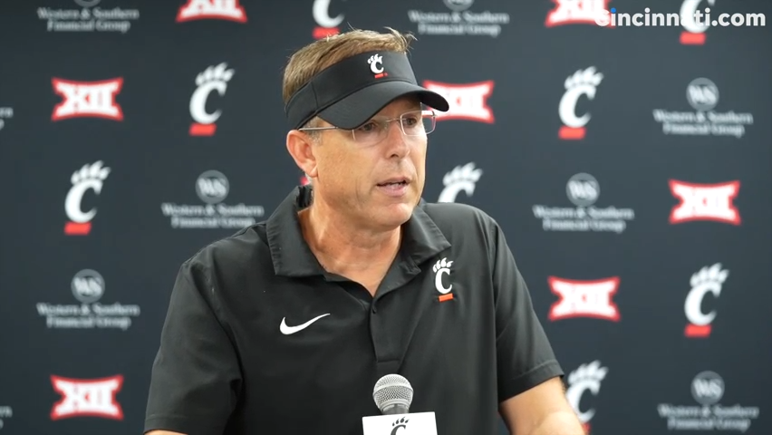 Coach Scott Satterfield will lead the UC Bearcats football team to its first Big 12 game Saturday.