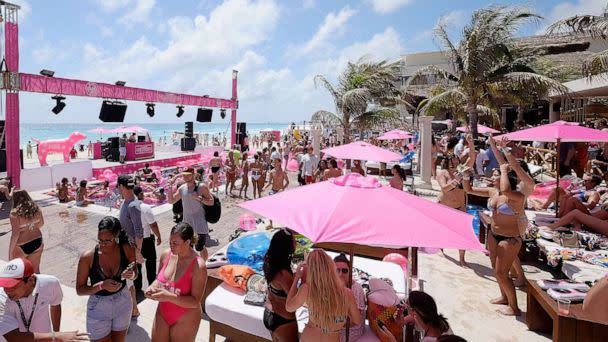 PHOTO: In this March 14, 2017, file photo, guests attend Victoria's Secret PINK Nation Hosts Spring Break Bash in Cancun, Mexico. (Dimitrios Kambouris/Getty Images, FILE)