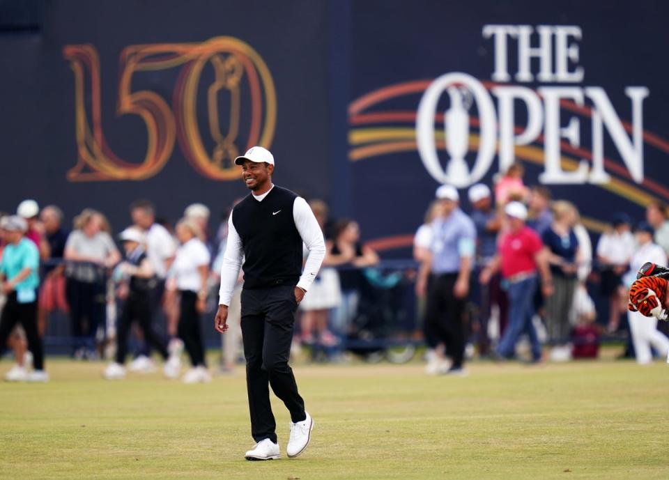 Tiger Woods accepts he may be playing his last Open on St Andrews’ Old Course (Jane Barlow/PA) (PA Wire)