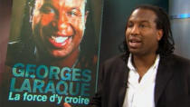 Former Montreal Canadien Georges Laraque confirmed police searched his home today, looking for a financial record related to a lawsuit.