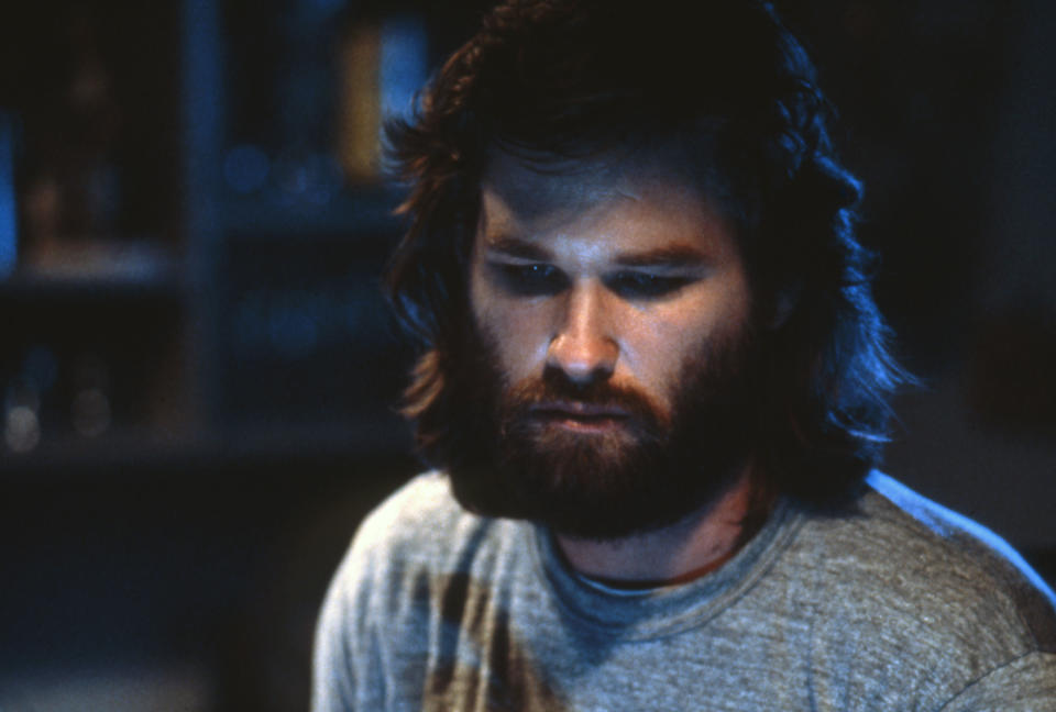 Kurt Russell on the set of "The Thing". (Photo by Sunset Boulevard/Corbis via Getty Images)