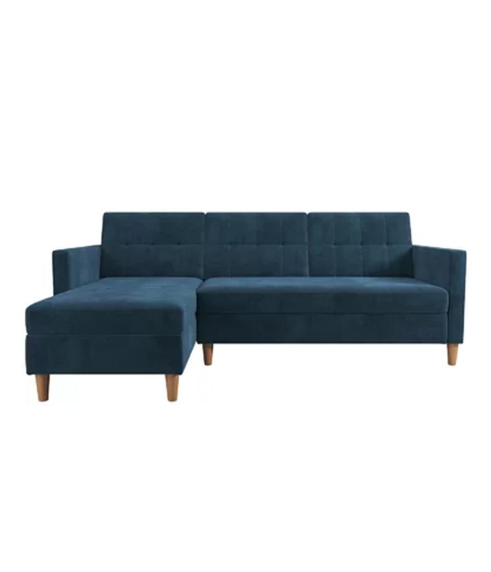 Hephzibah Reversible Sectional Futon, $526