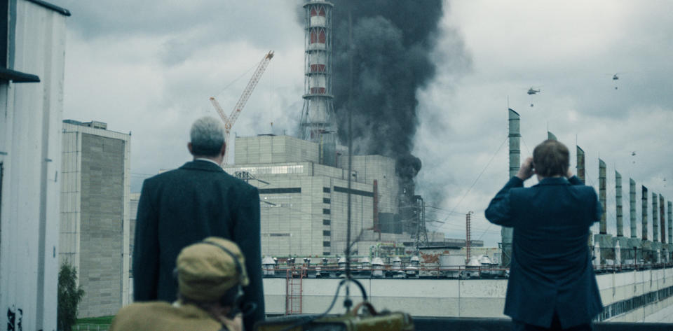 The show captivated viewers in this iconic scene of the1986 Chernobyl nuclear plant explosion. Photo: HBO