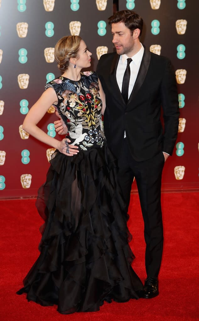Emily Blunt, John Krasinski, 2017 BAFTA Awards
