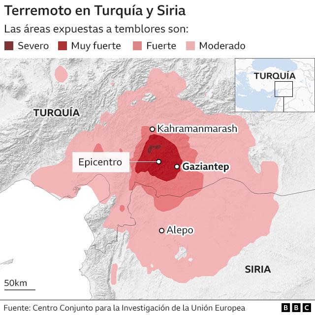 Mapa del Terremoto