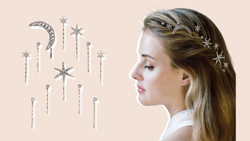 Bring a celestial touch to your look with these Jennifer Behr hair pins.