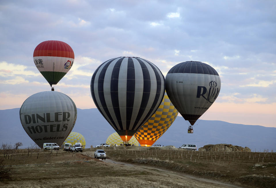 Hot air balloons over Turkey’s Cappadocia