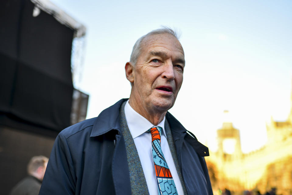 British television presenter John Snow is pictured at the media centre outside the Houses of Parliament London on December 12, 2018. Mrs May said a new prime minister would have to scrap or extend Article 50, the mechanism taking Britain out of the EU on 29 March, 'delaying or even stopping Brexit'. Conservative MPs will vote from 18:00 GMT to 20:00 GMT. A result is expected fairly quickly after the voting finishes.  (Photo by Alberto Pezzali/NurPhoto via Getty Images)