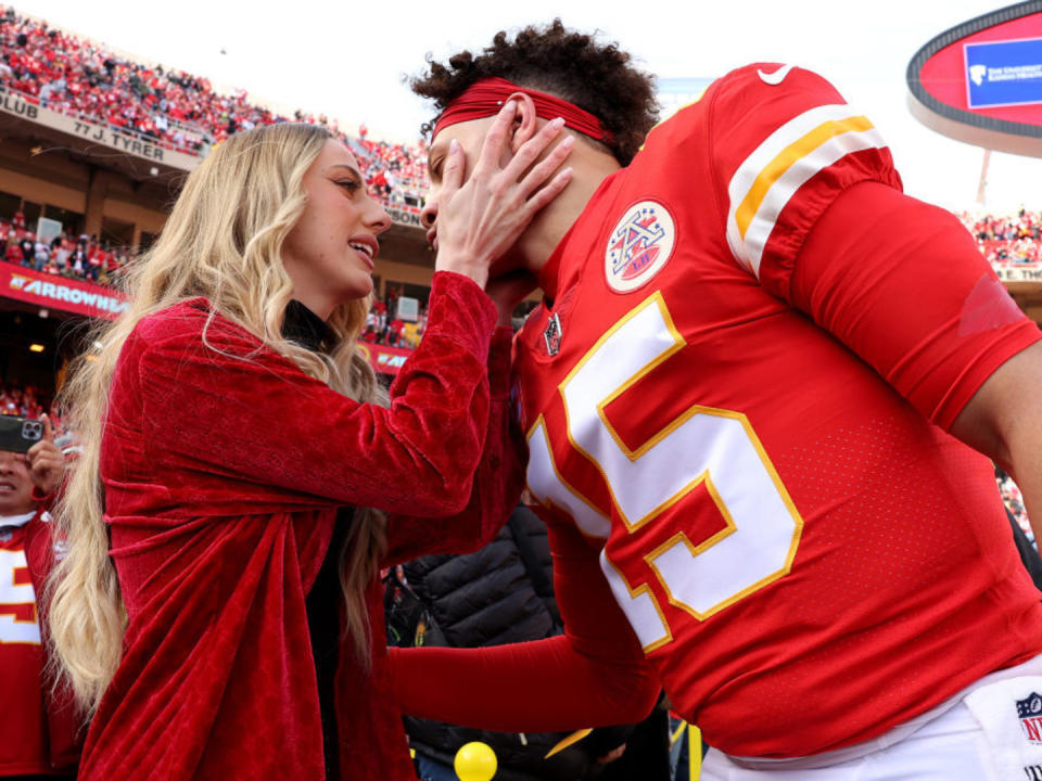 <p>Brittany Mahomes’ Instagram Stories are often filled with adorable photos and videos of her kids. Sterling, 2 is usually showing off her fashion sense or loving on her baby brother Bronze, 5 months. But on Sunday, Mahomes turned her camera away from the day-to-day antics of her children and toward her own experiences. She did a Q&A with fans and opened up about her relationship with her high school sweetheart, Kansas City Chiefs quarterback Patrick Mahomes, the fact that some NFL wives aren’t so friendly (We need more deets, Britt!), her financial views, her mental health, and more.</p> <p>She also got honest and intimate when talking about her experience with mom guilt, her relationship with her postpartum body, the tattoo she got for Sterling and Bronze, and how she prepared her fur babies for the arrival of her human babies. She even shared some of her favorite products that she buys for her kiddos and herself, and now we are filling up our shopping cart.</p> <p>So while we normally head to Brittany’s page to see what she or Sterling are repping on the outside (they are seriously so fashionable), it was such a treat to follow along on this Q&A and see what is going on inside her mind and within her family.</p>