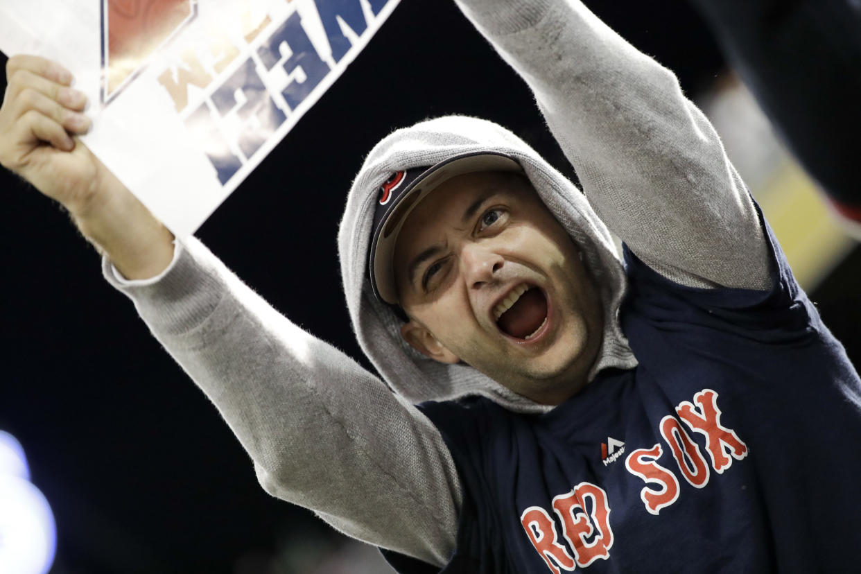 Red Sox fans will never pass up an opportunity to hate on the Yankees. (AP Photo)