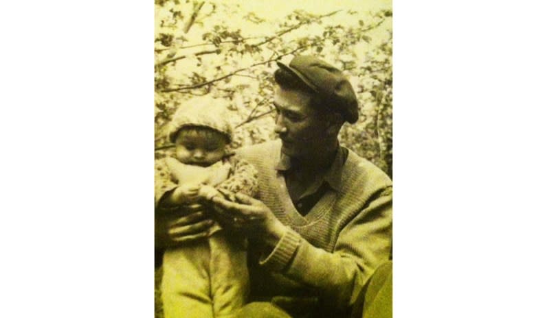Little Gul with her father in the spring of 1974.