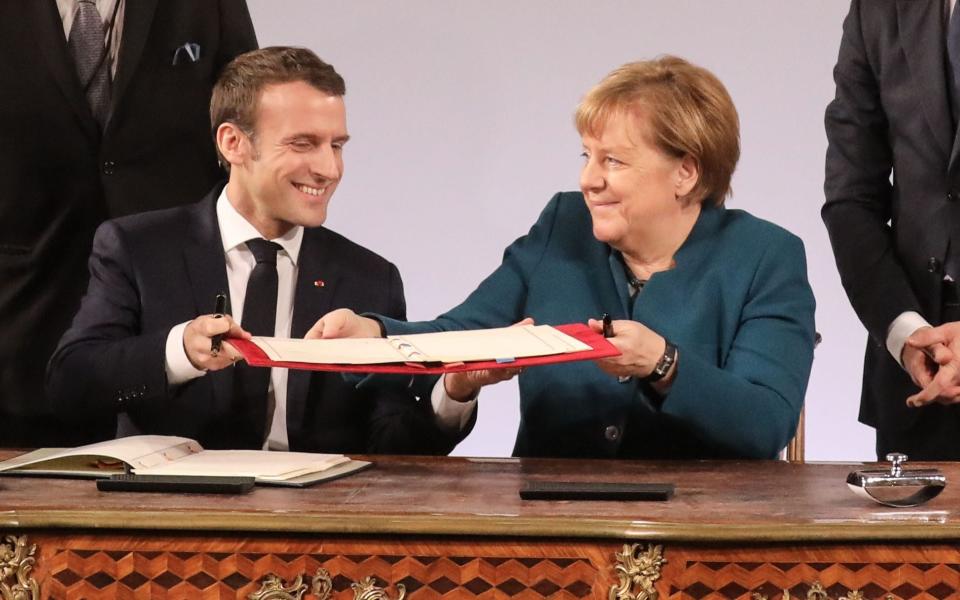 Macron and Merkel