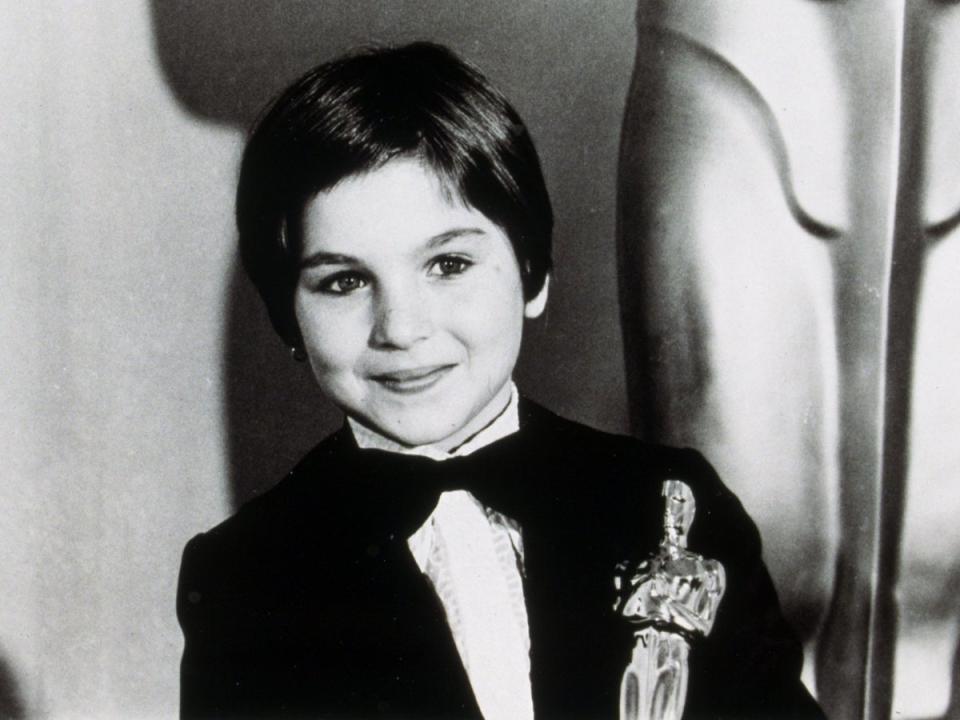 O’Neal became the youngest Oscar winner ever in 1974 (Rex)