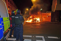 Arson attacks in Bristol on Monday in what was thought to be 'copycat' incidents to those seen in North London.