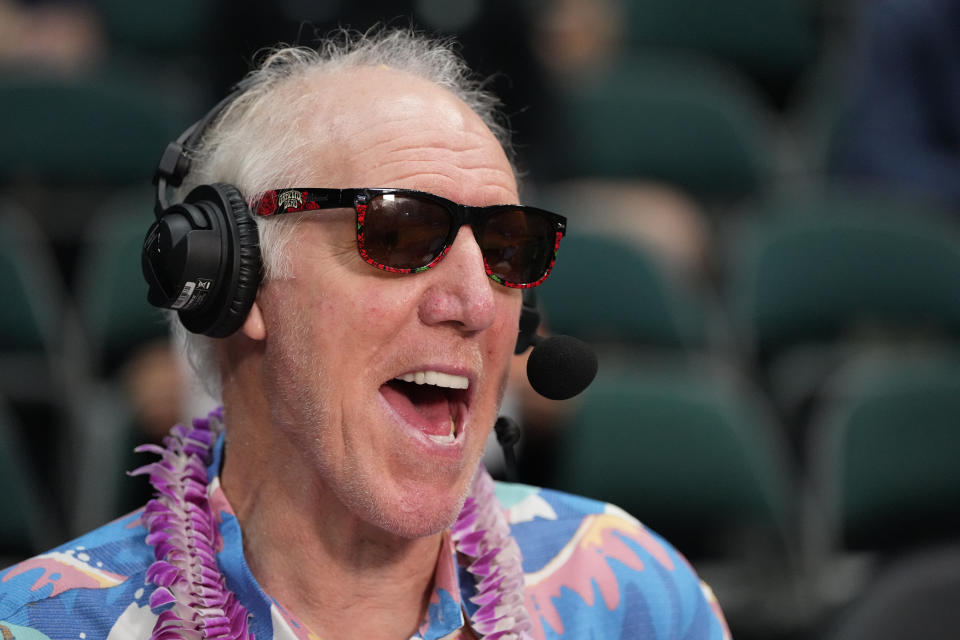 Bill Walton was the perfect fit for ESPN's annual coverage of the Maui Invitational and its hang-loose vibe.  (Mitchell Layton/Getty Images)