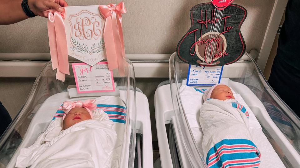 PHOTO: Nicole Davis and Sophie Clark both welcomed their babies – Johnny Cash Davis and June Carter Clark – on April 10 at Huntsville Hospital for Women & Children in Huntsville, Ala. (Courtesy Nicole Davis)