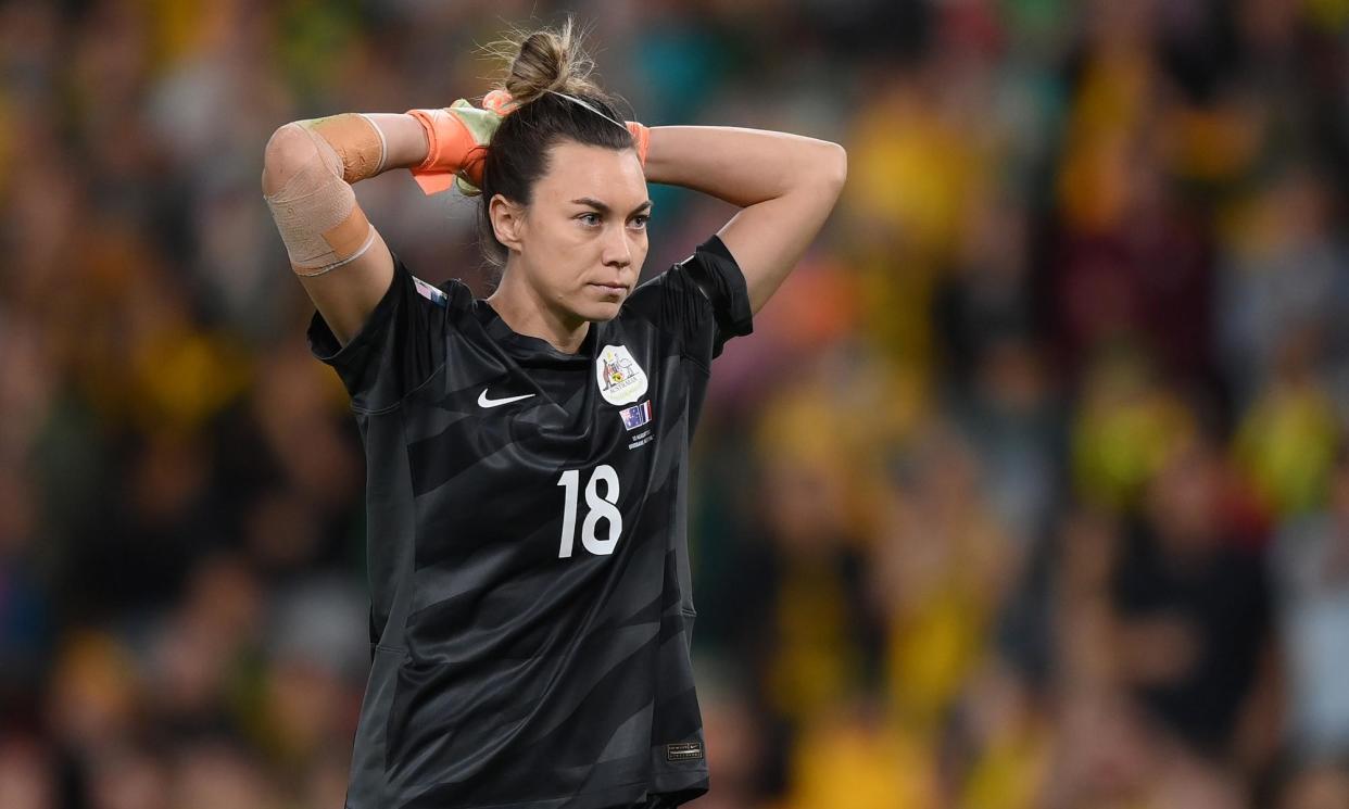 <span>Matildas goalkeeper Mackenzie Arnold said the key to beating Uzbekistan over two legs, to be played on Saturday and Wednesday in their Olympic qualifying playoff, is to ‘stay switched on’.</span><span>Photograph: Justin Setterfield/Getty Images</span>