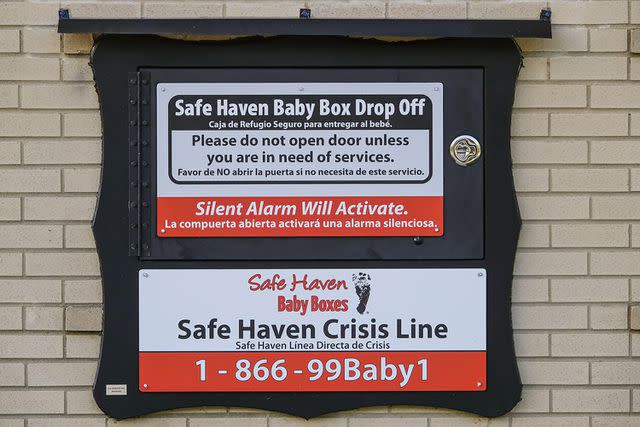 <p>Alamy</p> Safe Haven Baby Box in Ocala, Florida